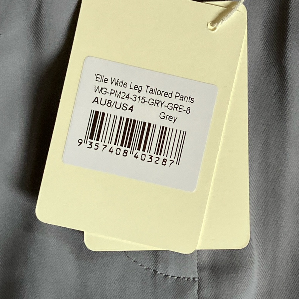 Peppermayo Elle Wide Leg Tailored Pants Gray size 4 - Picture 9 of 14